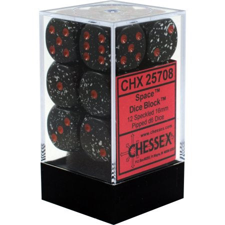 CHX 25708Speckled 16mm d6 Space Block (12)