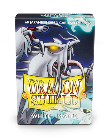Sleeves - Dragon Shield Japanese- Box 60 - White MATTE