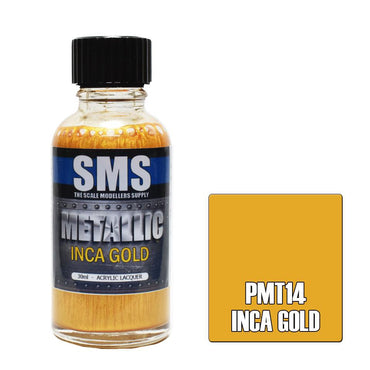 PMT14 Metallic Acrylic Lacquer Inca Gold 30ml