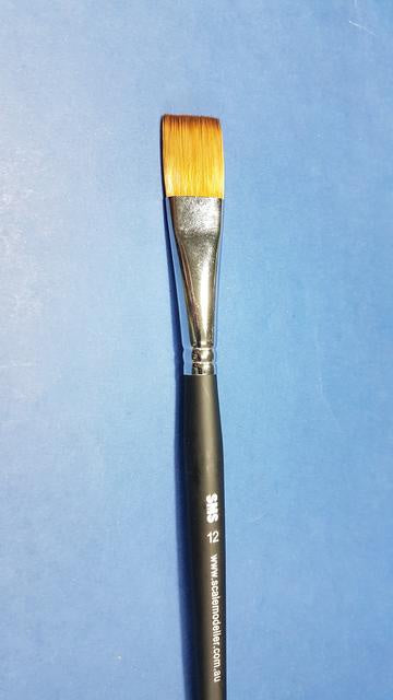 Flat brush, size 12