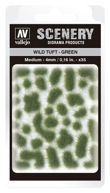 VALLEJO SC406 4MM WILD TUFT - GREEN DIORAMA ACCESSORY