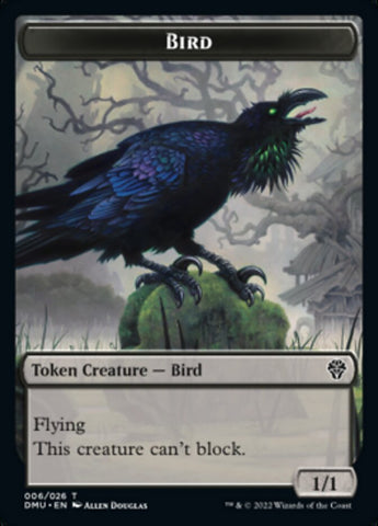 Soldier // Bird (006) Double-Sided Token [Dominaria United Tokens]