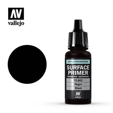 Vallejo Surface Primer Black 17 ml