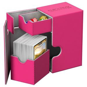 Ultimate Guard Flip n Tray Deck Case 80+ Standard Size XenoSkin Pink Deck Box