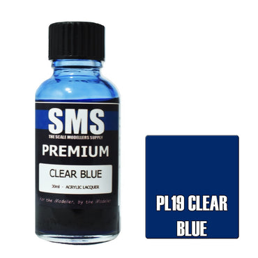 PL19 Premium Acrylic Lacquer CLEAR BLUE 30ml