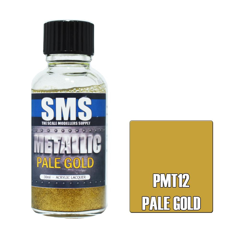 PMT12 Metallic Acrylic Lacquer PALE GOLD 30ml
