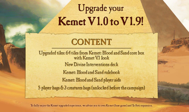 Kickstarter Kemet: Blood And Sand upgrade pack