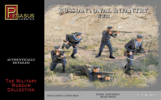 Pegasus 7270 1/72 Russian Naval Infantry (12 piece Set)