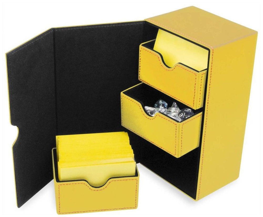 BCW Deck Vault Box LX Yellow (Holds 200 Cards)
