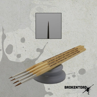 Broken Toad Miniature Series MK3 Brush – Size 3/0