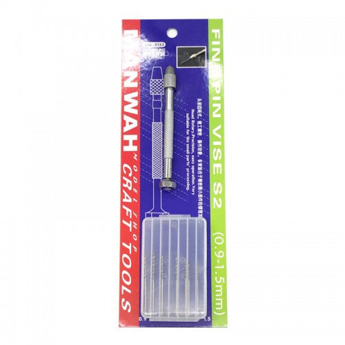 Fine Pin Vise Set S2 0.9 - 1.5mm Man Wah