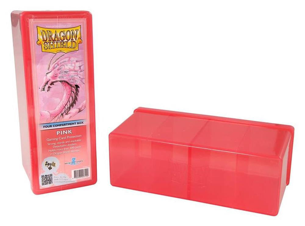 Storage Box - Dragon Shield - Four Compartments - Pink