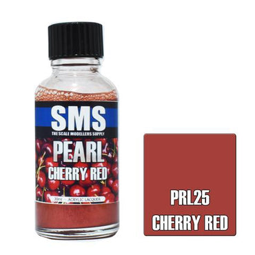 PRL25 Pearl Acrylic Lacquer CHERRY RED 30ml
