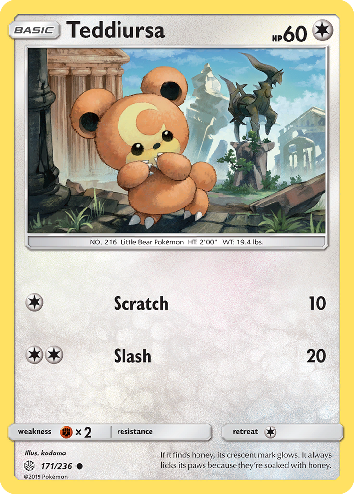 Teddiursa (171/236) [Sun & Moon: Cosmic Eclipse]