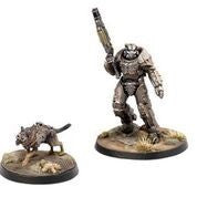 Fallout Wasteland Warfare X01 Survivor and Dogmeat Miniatures
