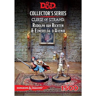 D&D Collectors Series Miniatures Curse of Strahd Ezmerelda D'Avenir & Rudolph Van Richten (2 Figs)