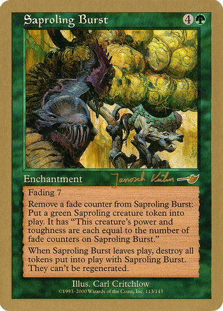 Saproling Burst - 2000 Janosch Kuhn (NMS) [World Championship Decks 2000]