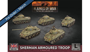 Sherman Armoured Troop (x5 Plastic)