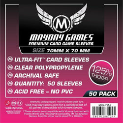 Mayday -  Premium Small Square Card Sleeves (Pack of 50) - 70 MM X 70 MM
