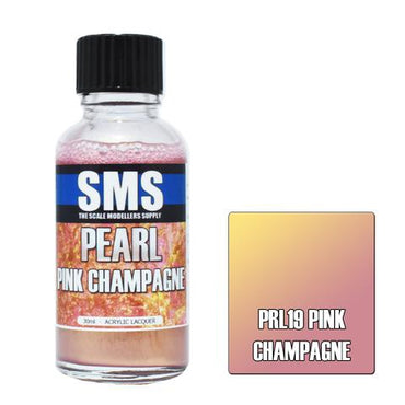 PRL19 Pearl Acrylic Lacquer PINK CHAMPAGNE  30ml