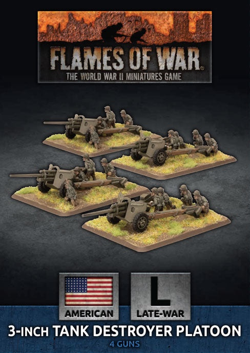 3 inch Towed Tank Destroyer Platoon (x4) FOW