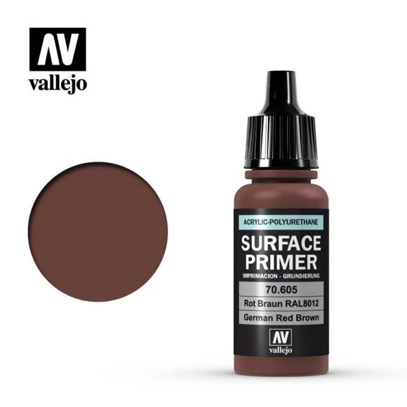 Vallejo Surface Primer German Red Brown 17 ml