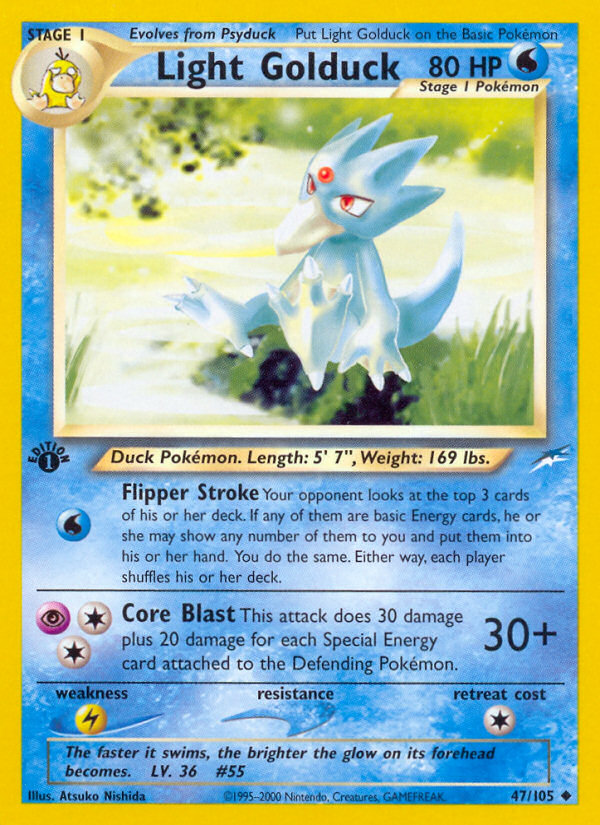 Light Golduck (47/105) [Neo Destiny 1st Edition]