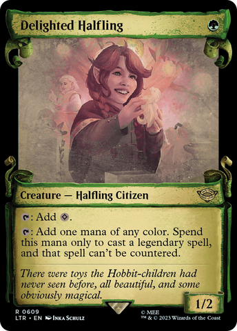 Delighted Halfling [The Lord of the Rings: Tales of Middle-Earth Showcase Scrolls]