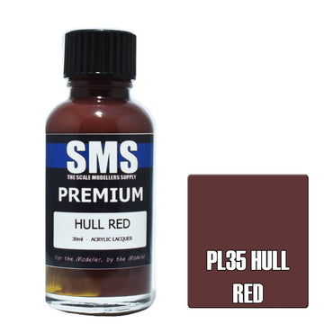 PL35 Premium Acrylic Lacquer HULL RED 30ml