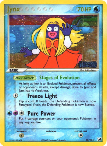 Jynx (28/115) (Stamped) [EX: Unseen Forces]