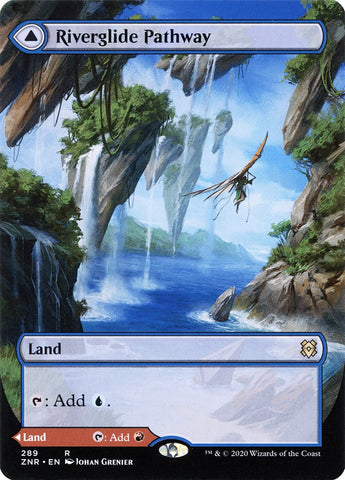 Riverglide Pathway // Lavaglide Pathway (Borderless Alternate Art) [Zendikar Rising]