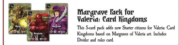 Kickstarter Margraves of Valeria Starter Pack