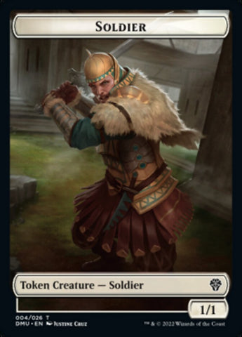 Soldier // Angel Double-Sided Token [Dominaria United Tokens]