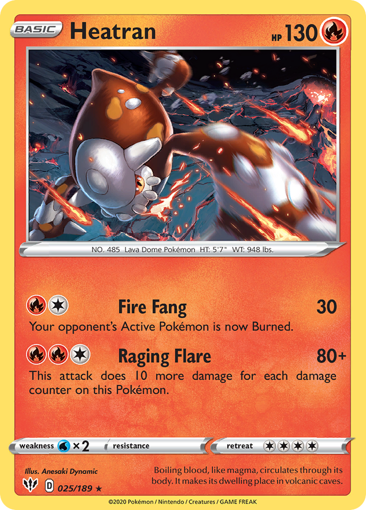 Heatran (025/189) [Sword & Shield: Darkness Ablaze]