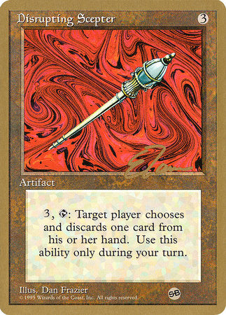 Disrupting Scepter - 1996 Eric Tam (4ED) (SB) [Pro Tour Collector Set]