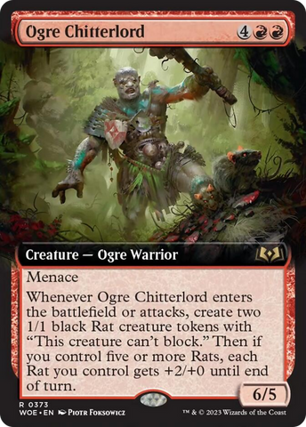 Ogre Chitterlord (Extended Art) [Wilds of Eldraine]