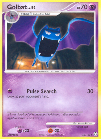 Golbat (50/123) [Diamond & Pearl: Mysterious Treasures]