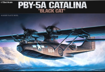 Academy 1/72 PBY-5A Catalina Black Cat & Australian Decals 12487 Plastic Model Kit