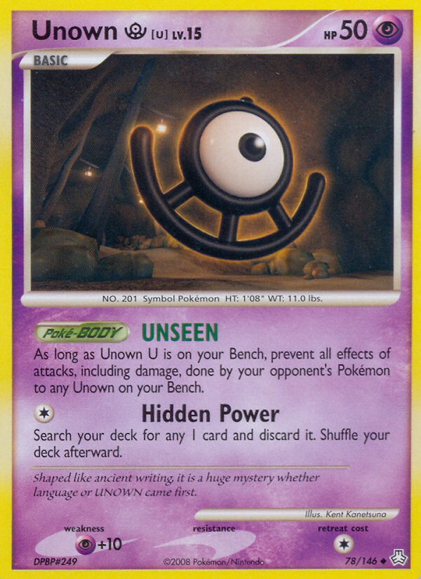 Unown U (78/146) [Diamond & Pearl: Legends Awakened]