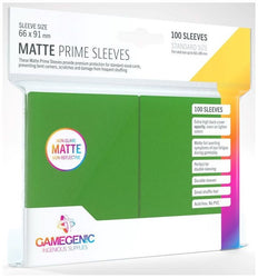 Gamegenic Matt Prime Card Sleeves Green (66mm x 91mm) (100 Sleeves Per Pack)