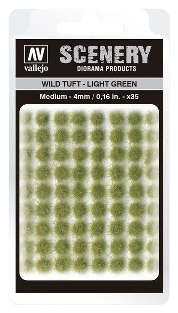 VALLEJO SC407 4MM WILD TUFT - LIGHT GREEN DIORAMA ACCESSORY