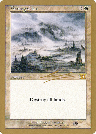 Armageddon - 2000 Nicolas Labarre (6ED) (SB) [World Championship Decks 2000]