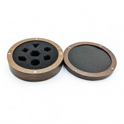 Dice Case Zebrawood Deluxe - Dragon