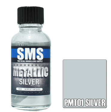 PMT01 Metallic Acrylic Lacquer SILVER 30ml