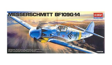Academy 1/72 Messerschmitt BF 109 G14 1653 12454 Plastic Model Kit