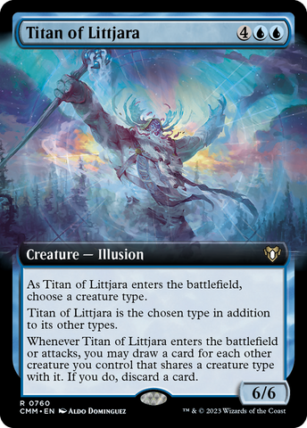 Titan of Littjara (Extended Art) [Commander Masters]
