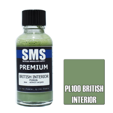PL100 Premium Acrylic Lacquer BRITISH INTERIOR 30ml