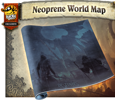 Kickstarter Time of Legends Destinies Neoprene World Map