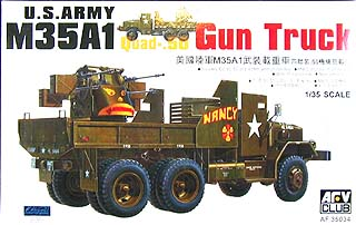 AFV CLUB AF35034 1/35 M35A1 GUN TRUCK (VIETNAM WAR) PLASTIC MODEL KIT