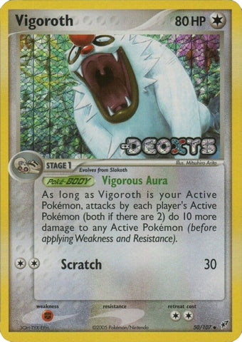 Vigoroth (50/107) (Stamped) [EX: Deoxys]